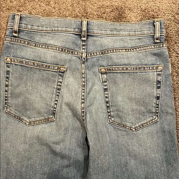 ASKK NY Blue Cropped Straight Leg Jeans size 8 - Picture 8 of 14